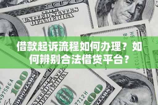 武汉借款起诉流程如何办理？如何辨别合法借贷平台？