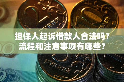 武汉担保人起诉借款人合法吗？流程和注意事项有哪些？