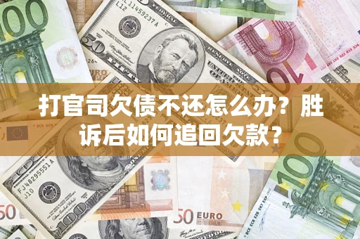 武汉打官司欠债不还怎么办？胜诉后如何追回欠款？