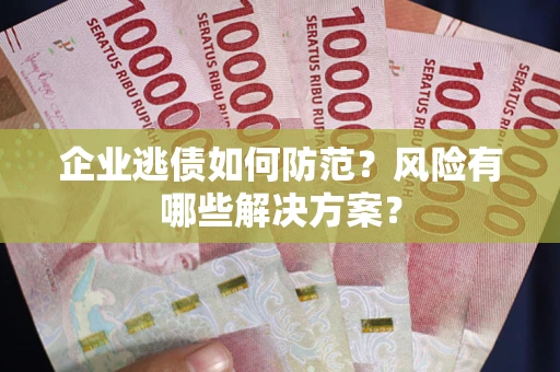 武汉企业逃债如何防范？风险有哪些解决方案？