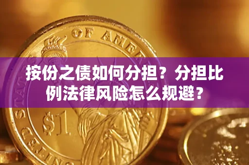 武汉按份之债如何分担？分担比例法律风险怎么规避？
