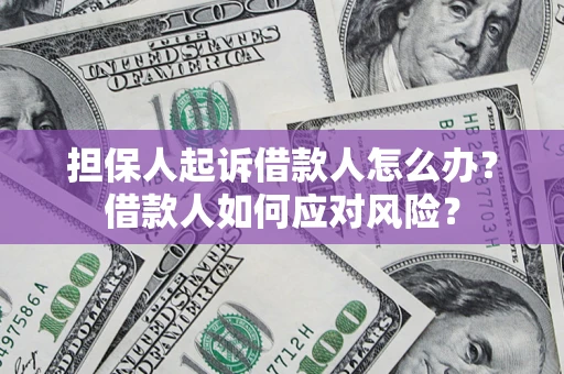 武汉担保人起诉借款人怎么办？借款人如何应对风险？