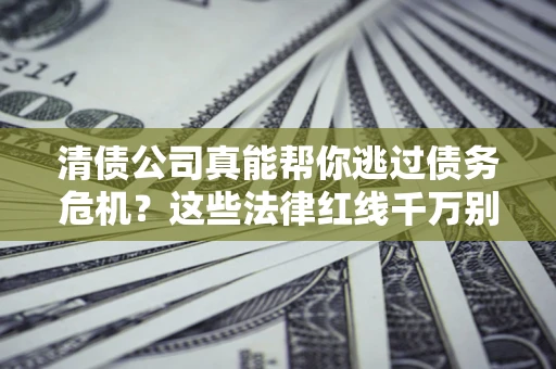 武汉清债公司真能帮你逃过债务危机？这些法律红线千万别踩