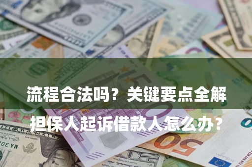 武汉

担保人起诉借款人怎么办？流程合法吗？关键要点全解析