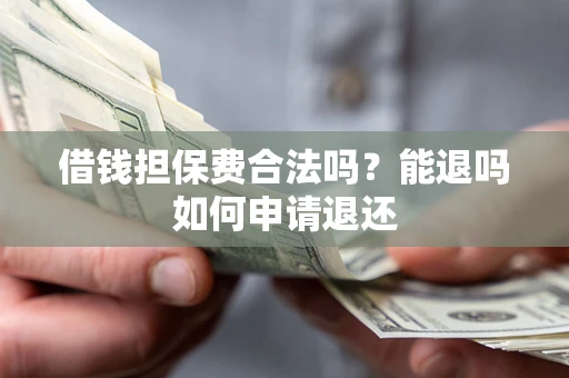 武汉借钱担保费合法吗？能退吗如何申请退还