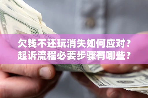 武汉欠钱不还玩消失如何应对？起诉流程必要步骤有哪些？